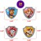 Paw Patrol Reporting For Duty Rings, Cupcake Decorations Featuring Chase, Marshall, Skye, And Rubble - 12 Pack
